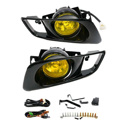 Yellow Fog Lights Lamp Kit Suitable For Honda Civic EK EM 2 3 4 Dr JDM 1999-2000