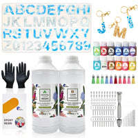 Epoxy Resin 1:1 AB Kit Craft Coating UV Color Pigment Paste Liquid Silicone Mold