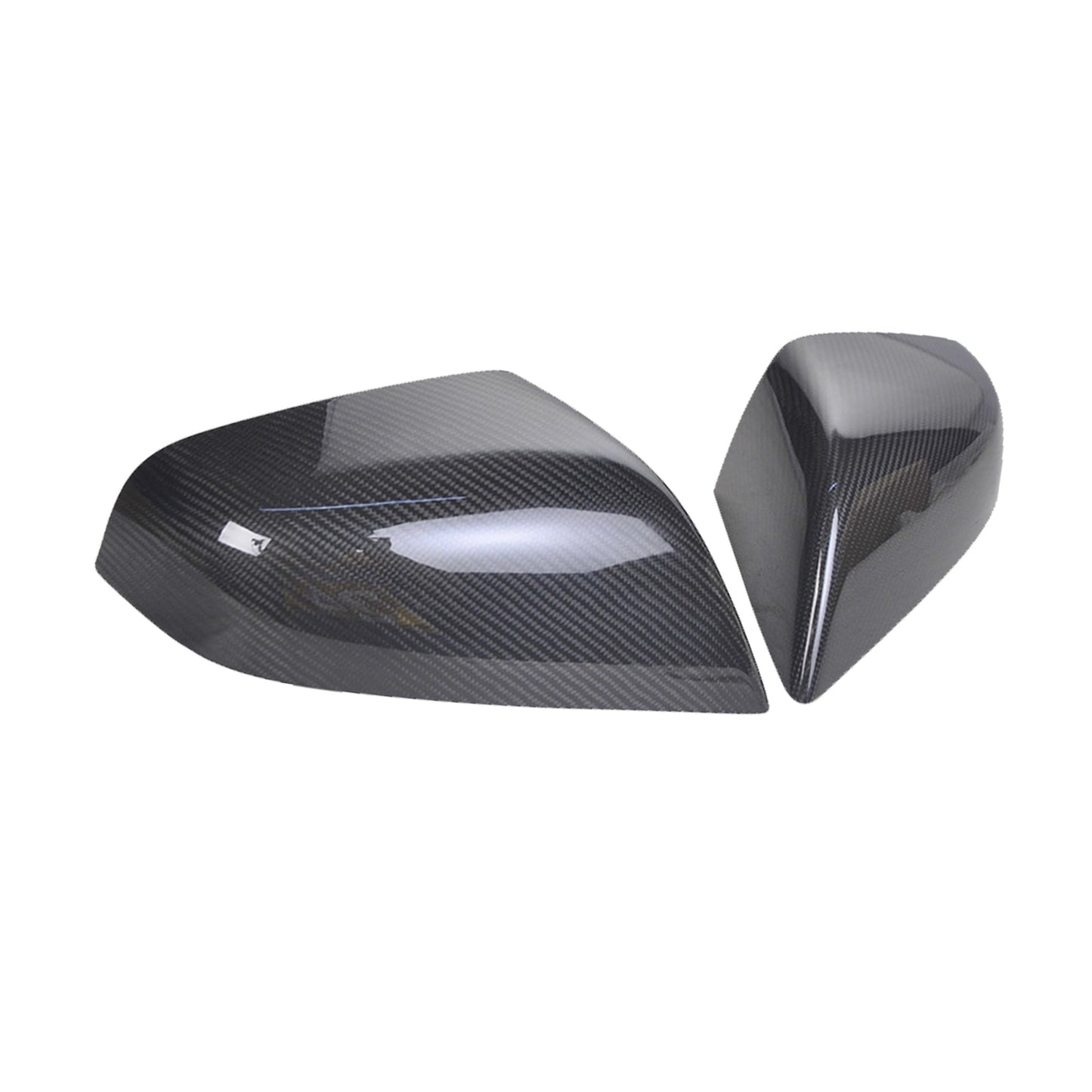 2x Real Carbon Fiber Wing Side Mirror Cover Trim Suitable For Tesla Model S 2012-2020