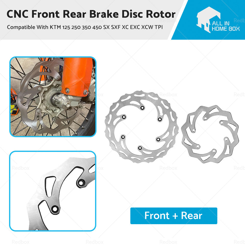 {{ CNC Front Rear Brake Disc Rotor Suitable For KTM 125 250 350 450 SX SXF XC EXC }} - Buy Car Parts Online at {{ Kaka Auto Parts }}.