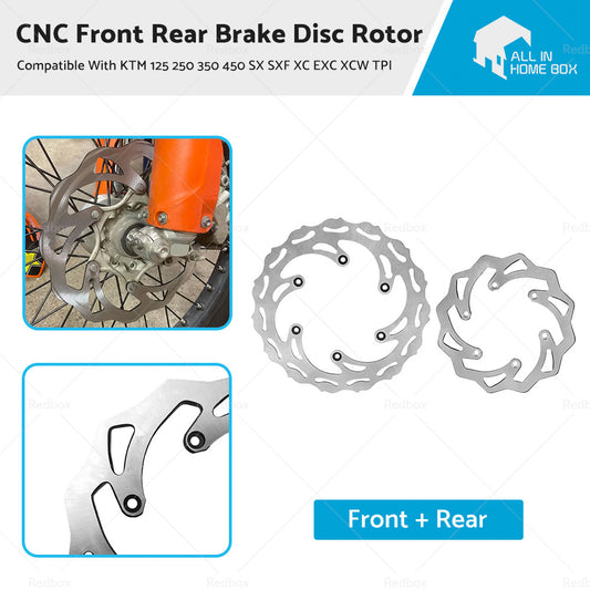 {{ CNC Front Rear Brake Disc Rotor Suitable For KTM 125 250 350 450 SX SXF XC EXC }} - Buy Car Parts Online at {{ Kaka Auto Parts }}.