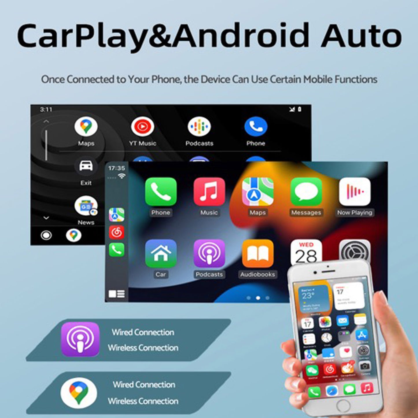 9in Android 14 Suitable for Pajero 2000-06 Apple CarPlay GPS 4+64G