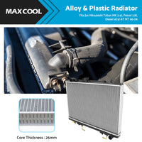 {{ H or D Radiator For Mitsubishi Triton MK 2. 4L Petrol 2. 8L Diesel 4Cyl AT MT 96-06 }} - Buy Car Parts Online at {{ Kaka Auto Parts }}.