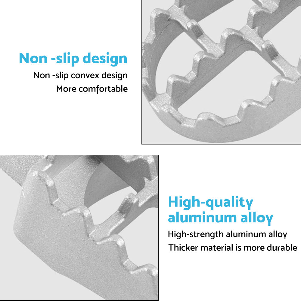 Foot Pegs Footpegs Suitable For Yamaha TW200 PW50 PW80 Peewee Pit Dirt Bikes