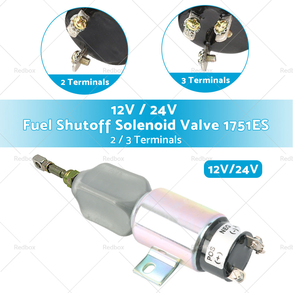 {{ 12V 24V Fuel Shutoff Solenoid Valve 1751ES Brand New }} - Buy Car Parts Online at {{ Kaka Auto Parts }}.
