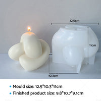 {{ Large Knot Candle MOLD Spiral Tie Rope Ball Twisted Silicone Gypsum Aromatherapy }} - Buy Car Parts Online at {{ Kaka Auto Parts }}.