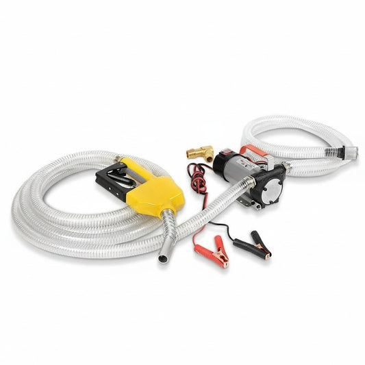 12V Diesel Transfer Pump Extractor Oil Fuel Electric Bowser Auto Display