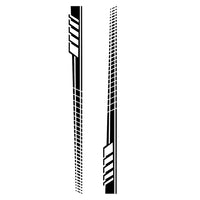 2x Car Body Stickers Long Stripe Side Skirt Decoration Decals Set