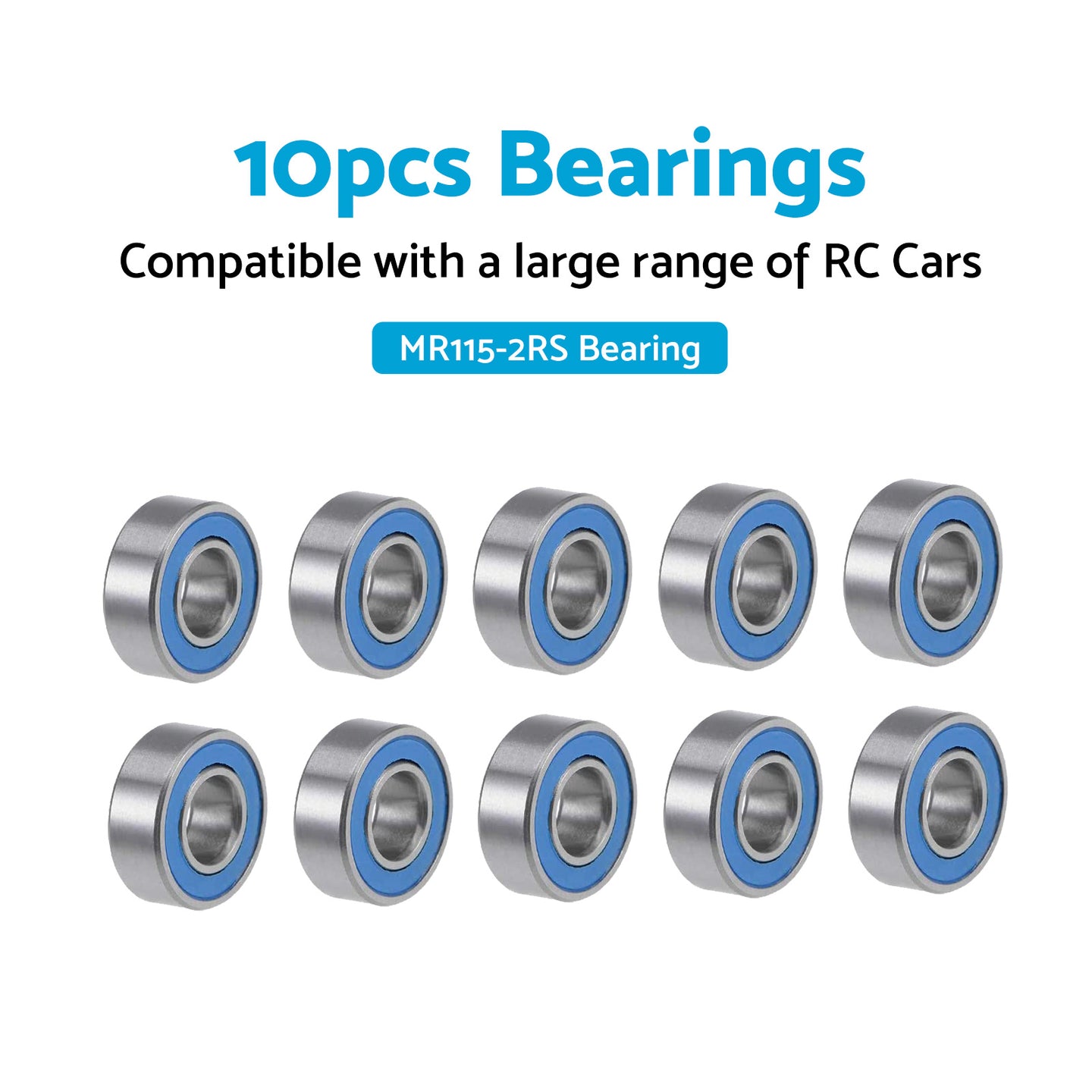 {{ 5x11x4mm Bearings For RC Tamiya 1150 HPI MR115-2RS Savage Traxxas Axial Losi }} - Buy Car Parts Online at {{ Kaka Auto Parts }}.