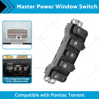 {{ Master Power Window Switch Suitable for Pontiac Torrent 06-09 22723794 1S13640 }} - Buy Car Parts Online at {{ Kaka Auto Parts }}.