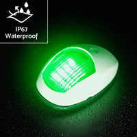 Pair Red  and  Green 8LED Navigation Lights Marine Bow Light Lamp for Boat Pontoon