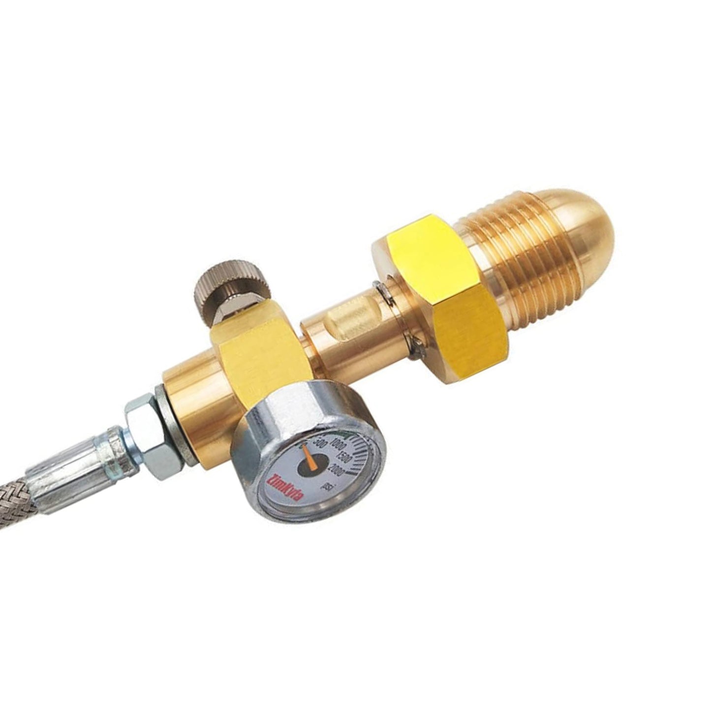 Refill Station Transfer Adaptor Hose Suitable For BS 341 No.3 Argon Cylinder