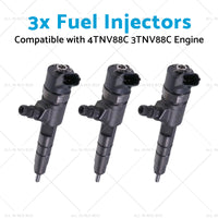 {{ 3x Fuel Injectors Suitable for 4TNV88C 3TNV88C Engine 129A00-53100 0445110463 }} - Buy Car Parts Online at {{ Kaka Auto Parts }}.