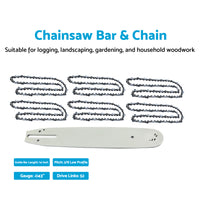 14''Chainsaw Bar & Chain 3/8LP .043 52DL Suitable For Makita UC3520A CS1400