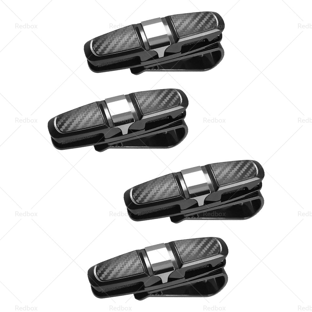 {{ 4PCS Luxury Car Sunglasses Holder Car Visor Sunglasses Clip Sun Ticket Card Hold }} - Buy Car Parts Online at {{ Kaka Auto Parts }}.