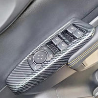 4x Carbon Car Window Control Panel Switch Cover Suitable For Ford Ranger