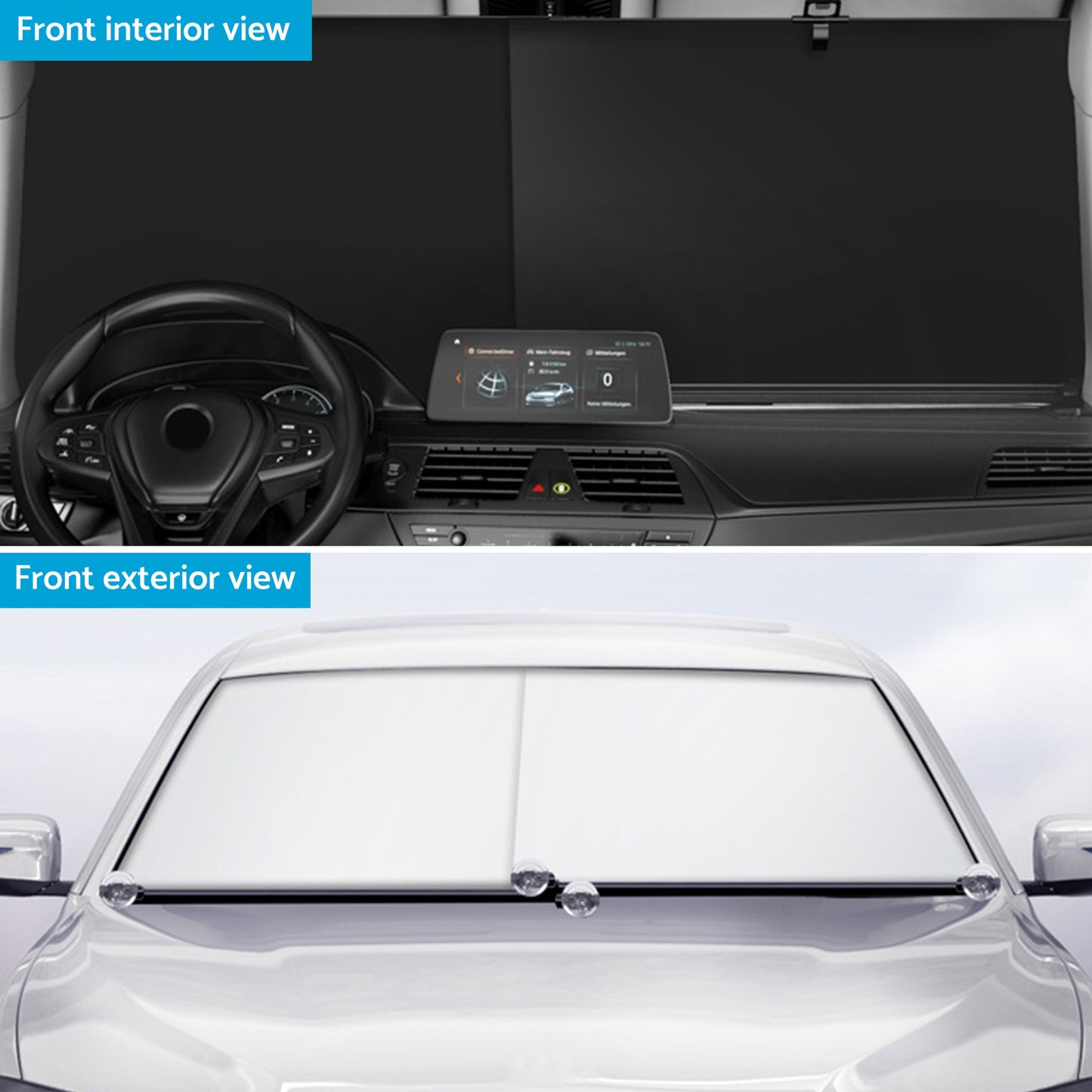 {{ Auto Retractable Sunshade Suitable For Car Windshield w/Automatic Function 2025 }} - Buy Car Parts Online at {{ Kaka Auto Parts }}.