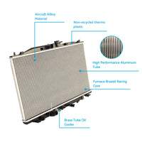 Radiator Suitable For Honda Accord Euro CL & CM 2.4L 4-Cyl 2003-2008 Automatic & Manual