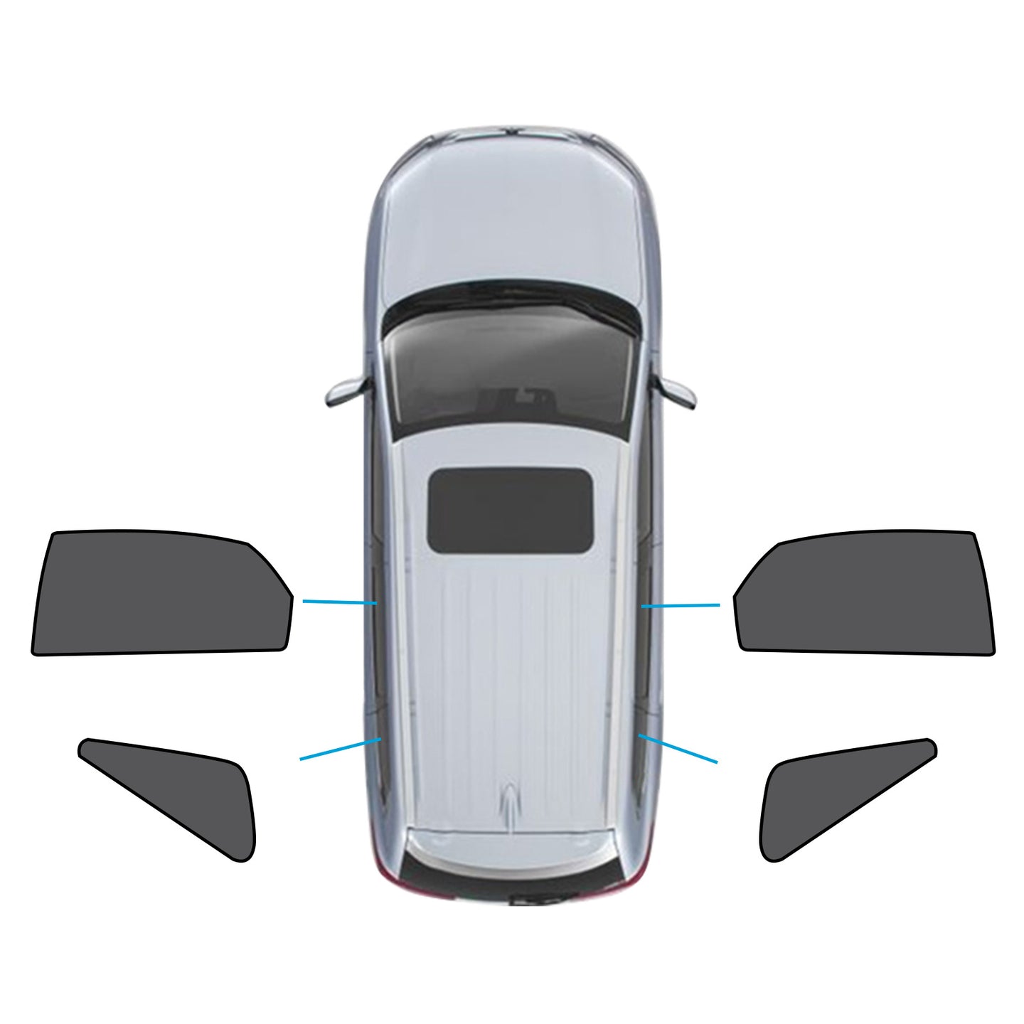 {{ Car Window Magnetic Mesh Sun Blind Shades Suitable for Lexus NX Series 14-21 }} - Buy Car Parts Online at {{ Kaka Auto Parts }}.