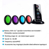 {{ Wireless Key Finder RF Item Locator Item Tracker Support Remote Control }} - Buy Car Parts Online at {{ Kaka Auto Parts }}.