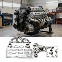 Exhaust Header Suitable for Chevy LS1 LSX Swap 350 Eng Shorty Stainless Block - BG1