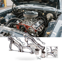Exhaust Header Suitable for Chevy Small Block SB V8 262 265 283 305 327 350 400 - BG1