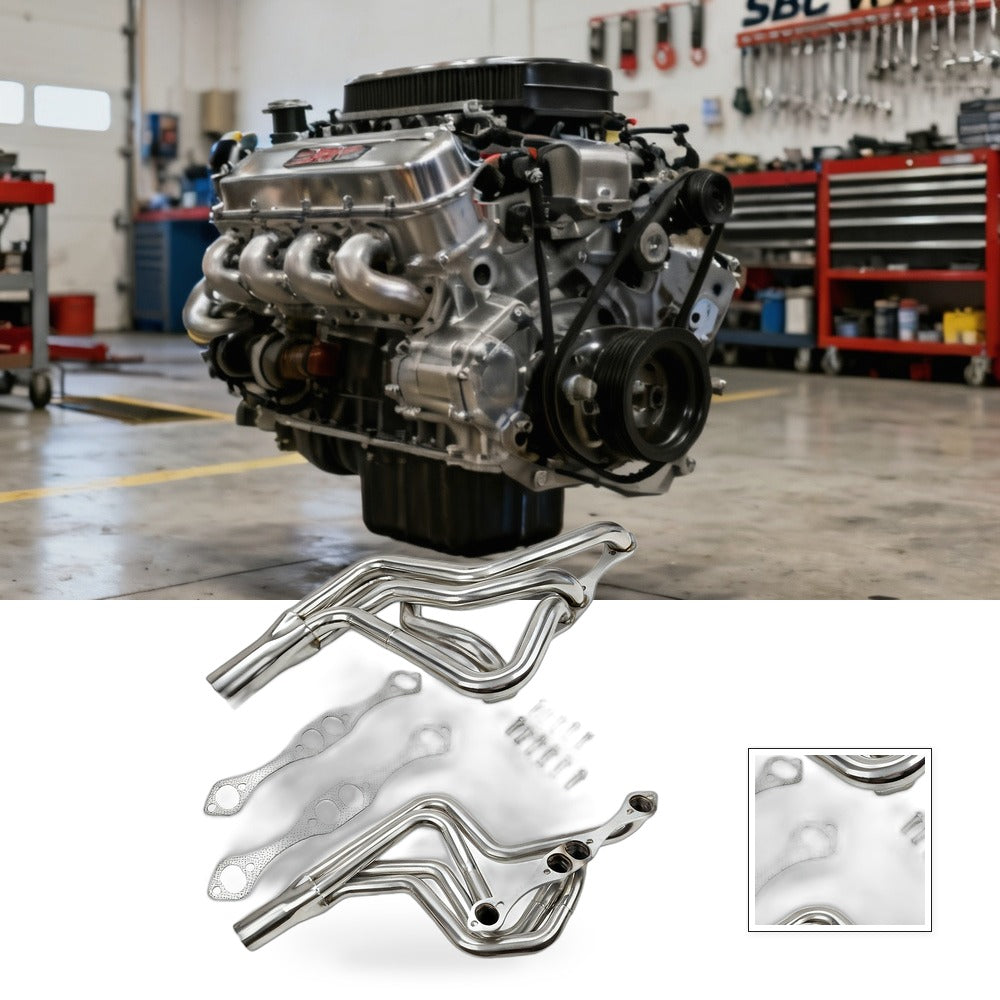 Exhaust Manifold Headers Suitable for SBC 267-400 V8 1970-1987 MT001028 - BG1