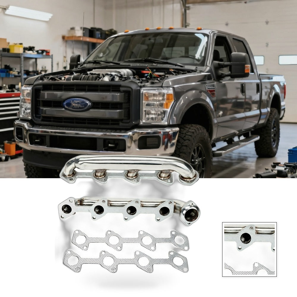 Exhaust Header Manifold Set Suitable for Ford F250 F350 6.0L Powerstroke - BG1