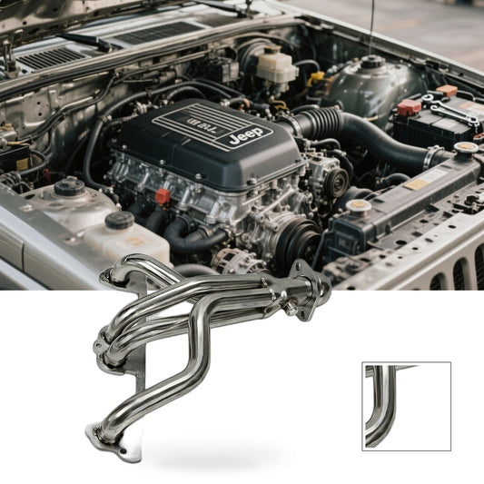 Exhaust Manifold Header w/ Downpipe Suitable for Jeep Wrangler YJ 1991-1995 2.5L