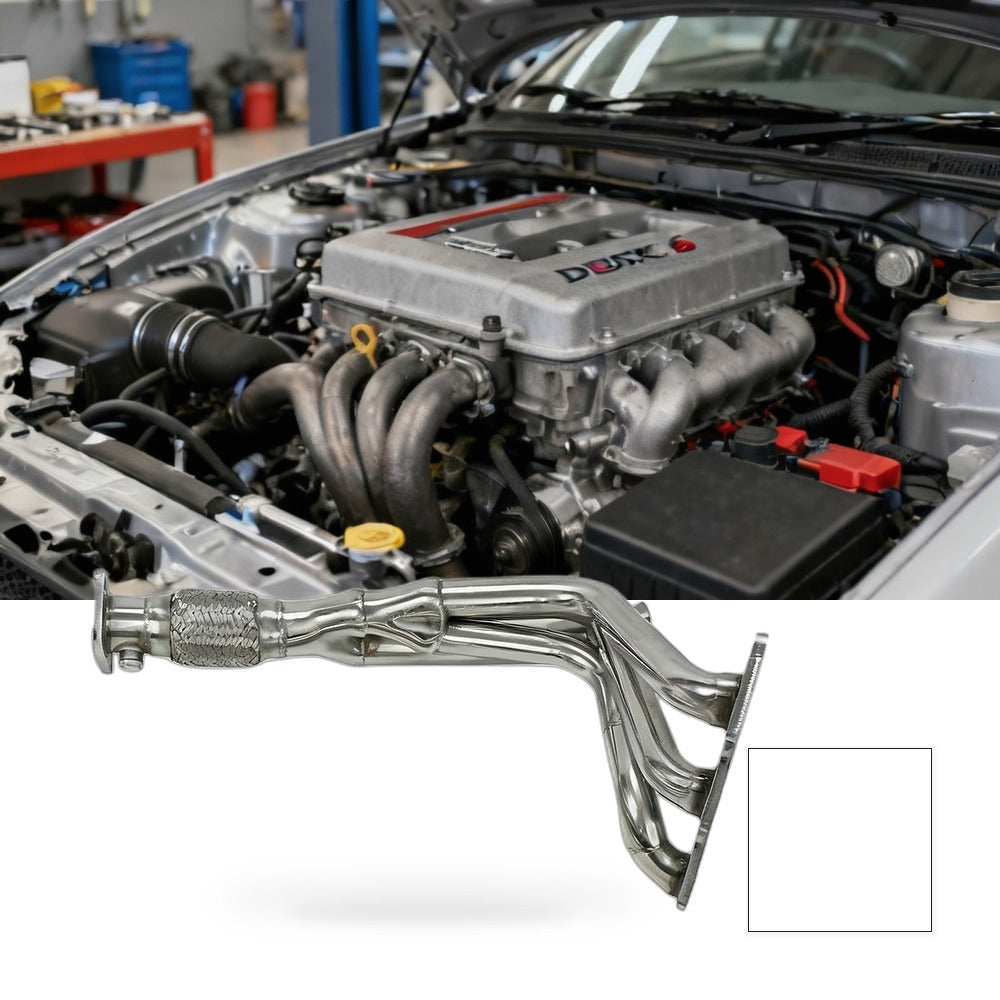 Steel Exhaust Header Suitable for Mitsubishi 3000GT Dodge Stealth 91-99 DOHC V6 - BG1