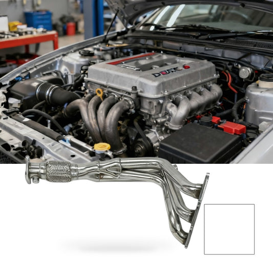 Steel Exhaust Header Suitable for Mitsubishi 3000GT Dodge Stealth 91-99 DOHC V6