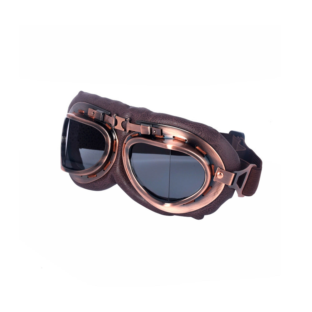 Vintage Pilot Motorcycle Racing Goggles Retro Aviator ATV UTV Dirt Bike Eyewear