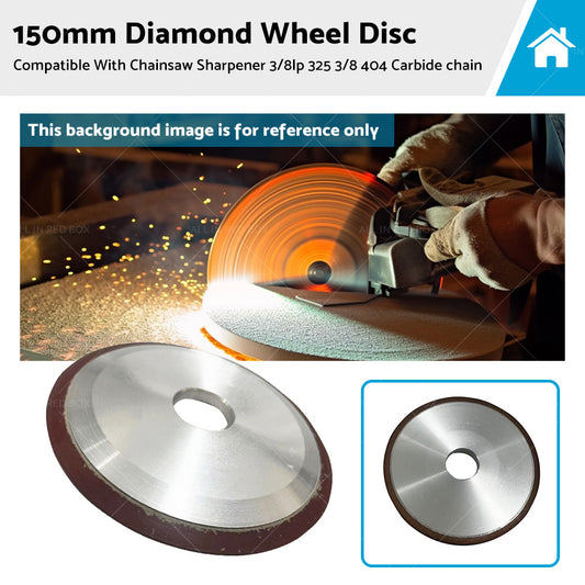{{ 150mm Diamond Wheel Disc Suitable For Chainsaw Sharpener 3/8lp 325 3/8 404 Carbide chain }} - Buy Car Parts Online at {{ Kaka Auto Parts }}.