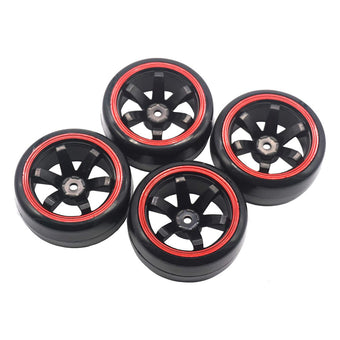 compare product Suitable for Drifting 1 10 RC Drift Cars 4PCS Hard Plastic Rim Tyre Tire Wheel