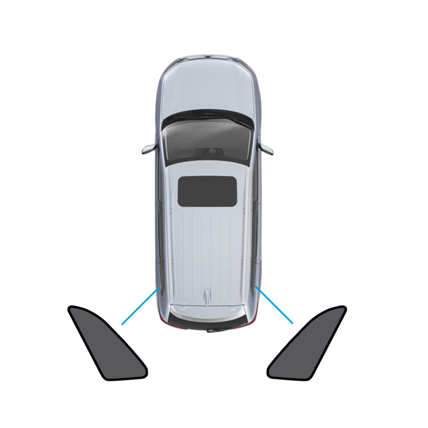 {{ Magnetic Mesh Sun Blind Shades Suitable for Audi Q3 RS Q3 2019-2025 }} - Buy Car Parts Online at {{ Kaka Auto Parts }}.