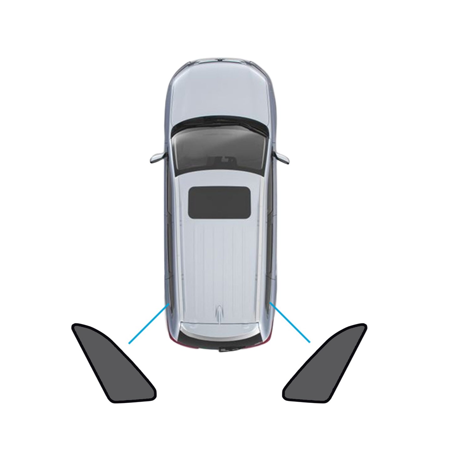 {{ Magnetic Mesh Sun Blind Shades Suitable for Audi Q3 RS Q3 2019-2025 }} - Buy Car Parts Online at {{ Kaka Auto Parts }}.