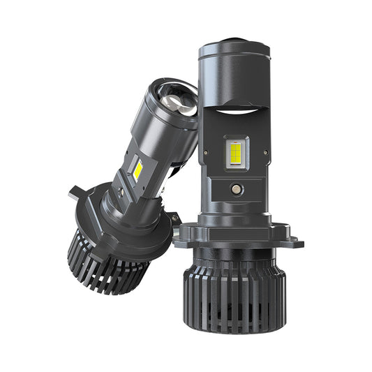 Mini Bi-LED Projector Lens Headlight Bulbs 100W Hi/Lo Retrofit RHD H4 9003