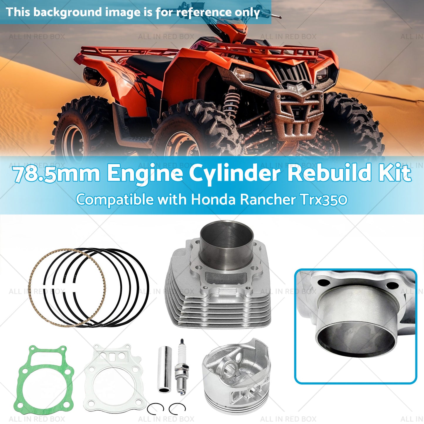{{ 78. 5mm Engine Cylinder Rebuild Kit Suitable for Honda Trx350 Rancher 2000-2006 }} - Buy Car Parts Online at {{ Kaka Auto Parts }}.