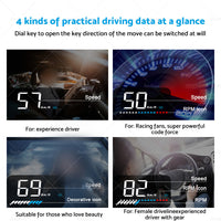 {{ Head Up Display Car Universal OBD GPS Dual System 3. 5inch HUD Speed Alarm Voltage }} - Buy Car Parts Online at {{ Kaka Auto Parts }}.