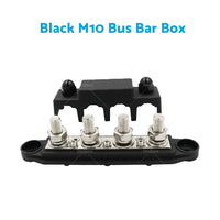 {{ 2PCS M10 4 Post 250A DC 48V Studs Bus Bar Power Distribution Box Terminal Block }} - Buy Car Parts Online at {{ Kaka Auto Parts }}.