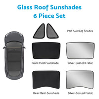 Front & Rear Sunroof Sun Shades Roof Protection Film Suitable For Tesla Model 3 2017-2021