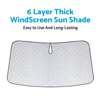 6-Layer Windscreen Sun Shade Suitable For BYD Sealion 6 2024-2025 UV Protection