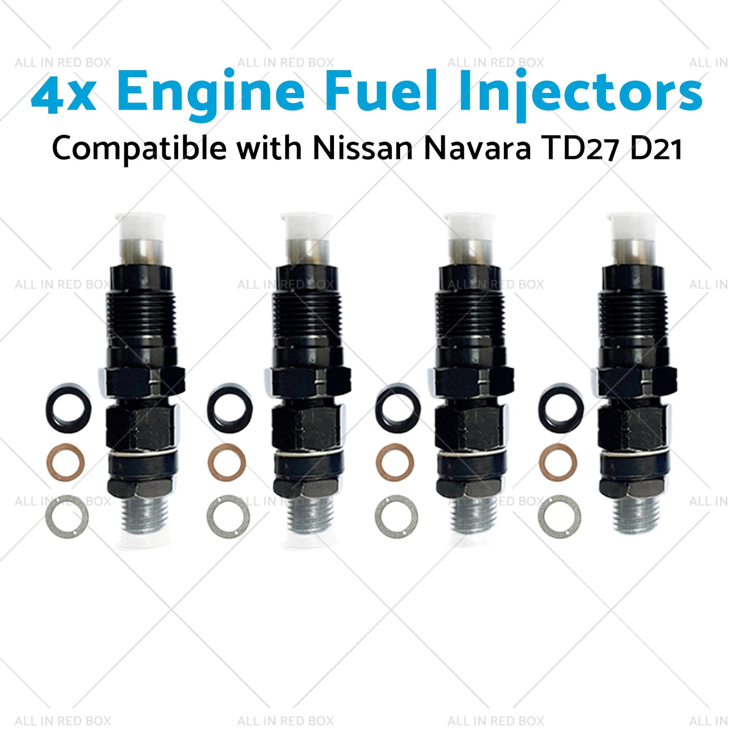 {{ 4x Engine Fuel Injectors Suitable for Nissan Navara TD27 D21 2. 7L 16600-43G23 }} - Buy Car Parts Online at {{ Kaka Auto Parts }}.