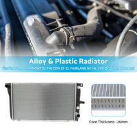 {{ RADIATOR FOR FORD FAIRMONT EL FALCON EF EL FAIRLANE NF NL LTD DF DL AT MT 94-98 }} - Buy Car Parts Online at {{ Kaka Auto Parts }}.