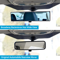 300mm Car Rear View Mirror Large Vision Convex Clear Lens Wide Angle Anti-Glare