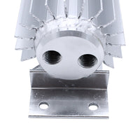 Universal 12 Inch Aluminum Dual Pass Finned Transmission Oil Cooler With Fittings Suitable For Universal Use