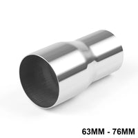 Steel Exhaust Pipe Adapter Reducer 2 to 3 Inch OD Suitable For 2.25 / 2.5 / 3 Inch Tubes