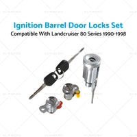 {{ Ignition Barrel Door Locks Set Suitable for Landcruiser 80 Series 1990-1998 }} - Buy Car Parts Online at {{ Kaka Auto Parts }}.