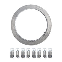 304 Stainless Steel Worm Clamp Hose Clamps with Fasteners Suitable For DIY Adjustable Use
