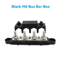 {{ 1x M8 or M10 DC 48V Studs Bus Bar Power Distribution Box Terminal Block Red or Black }} - Buy Car Parts Online at {{ Kaka Auto Parts }}.
